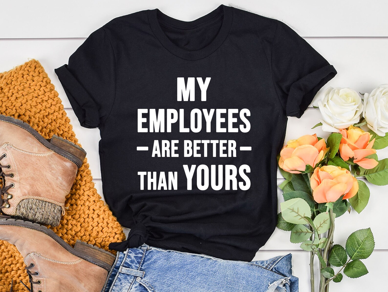 Funny Boss Day Gift T Shirt for Boss Female My Employees are Etsy