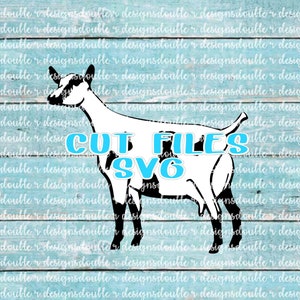 Nigerian Dwarf Doe #1 Dairy Show Goat Files for COMMERCIAL USE, Cricut, Silhouette, SVG