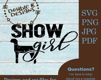Show Girl Lamb Clip Art SVG, Cricut, Cut File