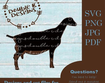Lamancha Doe - Dairy Show Goat Files for COMMERCIAL USE, Cricut, Silhouette, SVG