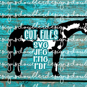 Paint Horse Gelding Clip Art SVG Files, Ranch Horse, APHA Paint Horse, Stock Horse, Gelding, Tobiano, Cricut, Silhouette, SVG