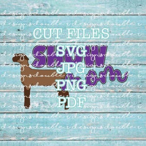 Agneau de Tunis Show Mom Show Clip Art fichier SVG Silhouette svg, svg Cricut, fichier de coupe, clipart
