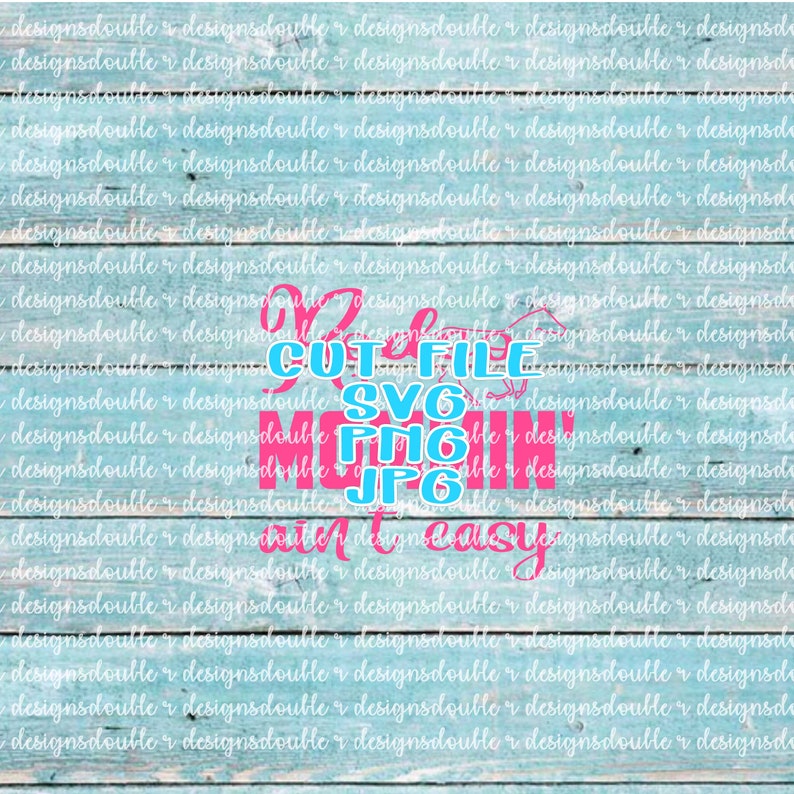 Download Rodeo Mommin' Ain't Easy ClipArt SVG Datei Silhouette | Etsy