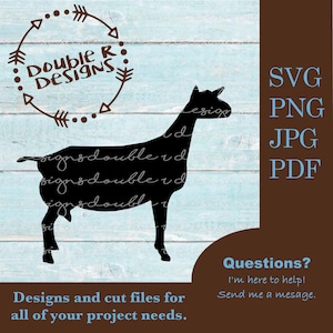 Silueta de cabra lechera (archivo digital)