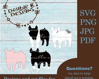 Show Pig SVG: 4H Swine Clipart (Digital File)