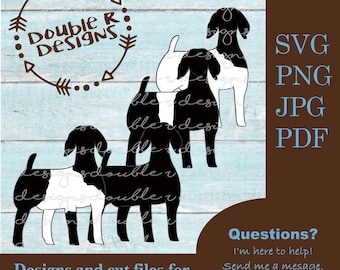 Zwarte boerendame clipart 4 pk show hinde (svg, pdf, jpg, png) (digitale bestanden)