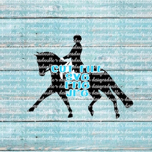Cheval de dressage et cavalier Clip Art fichiers SVG, Cricut, Silhouette