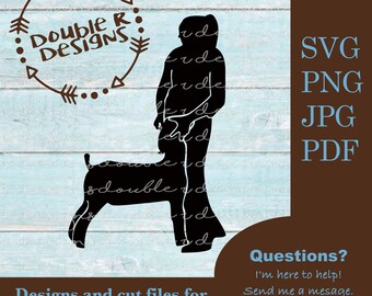 Showmanship Market Show geit SVG, JPG, PDF-bestand, #1, Silhouet, Cricut