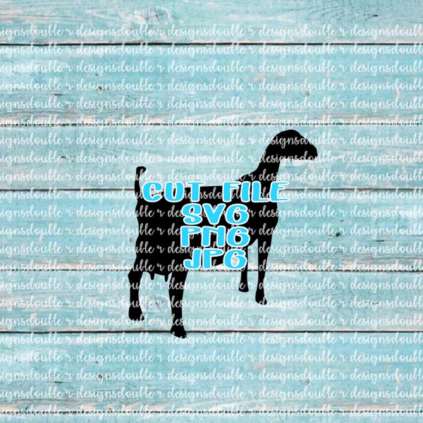 Lamancha Doe #1 Dairy Show Goat Files for small business and personal use, Cricut, Silhouette, SVG, PDF, JPG