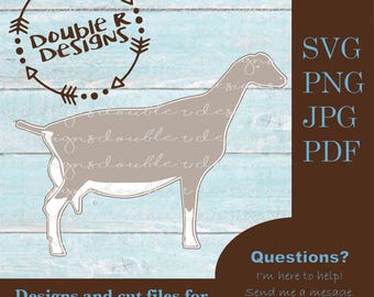 Lamancha Doe - Dairy Show Goat Files for COMMERCIAL USE, Cricut, Silhouette, SVG