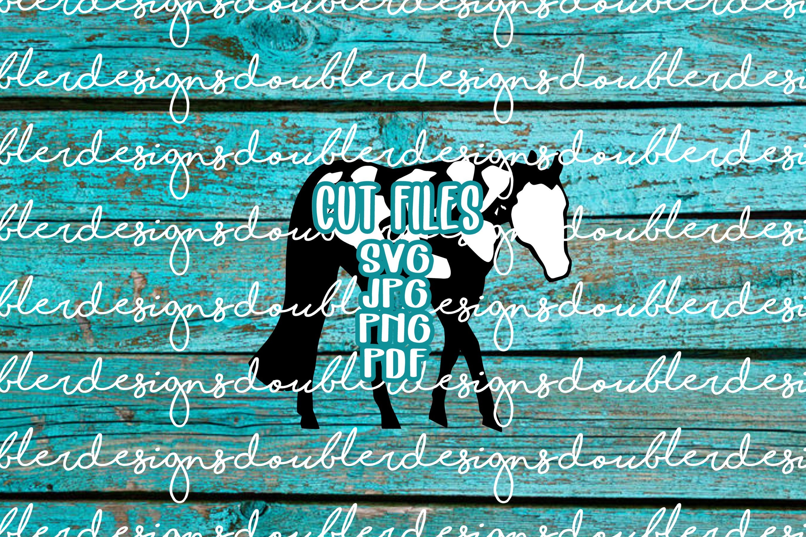 Paint Horse Clip Art SVG Files, Cricut, Silhouette, PDF, JPG, Apha
