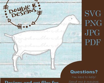 Lamancha Doe - Dairy Show Goat Files for COMMERCIAL USE, Cricut, Silhouette, SVG
