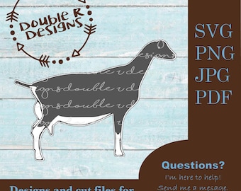 Lamancha Doe - Dairy Show Goat Files for COMMERCIAL USE, Cricut, Silhouette, SVG