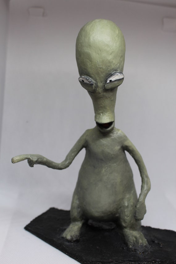 Roger Smith Alienufoamerican Dad Cartoon Figure Etsy