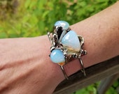 Jasmine Bracelet I - Alpaca Silver with Semiprecious Stones