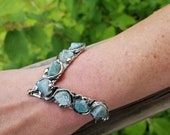 Petunia Bracelet II- Alpaca Silver with Semiprecious Stones