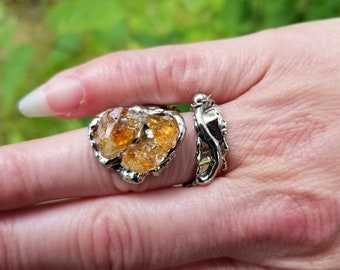 The Rose Ring 2- Alpaca Silver with Semiprecious Stones