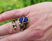 The Rose Ring - Brass with Semiprecious Stones