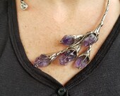 Begonia Necklace - Alpaca Silver with Semiprecious Stones