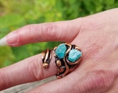 The Rose Ring - Copper with Semiprecious Stones