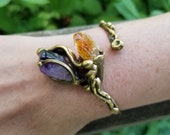 Ivy Bracelets - Brass with Mixed Semiprecious Stones