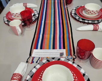 Multicolor Table Runner from Guatemala TR2