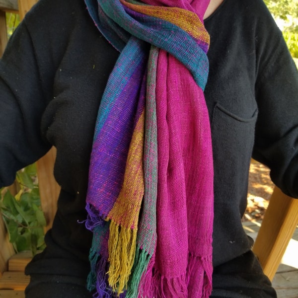 Foulard en Soie Brute de Madagascar 1408