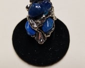 The Peony III Ring - Alpaca Silver with Semiprecious Stones