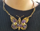 Butterfly Brass Necklace from Brazil