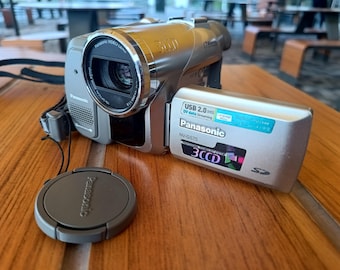 Panasonic NV-GS75 MiniDV 3CCD Camcorder, Vintage Digital Video Camera, Retro Handycam, Complete Starter Kit