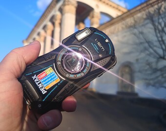 Pentax WG-1 Rugged Camera | Waterproof Shockproof Freeze-Proof Steampunk Digital Camera