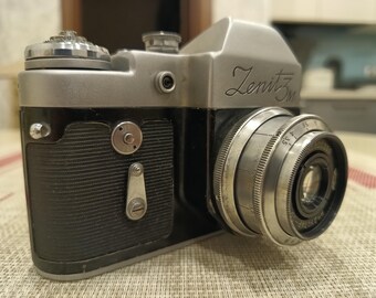 Vintage Zenit 3M Film Camera – 1963 Soviet USSR SLR, Working