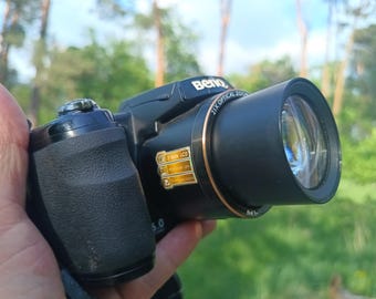 BenQ GH600 Digital Camera | 21x Zoom Bridge Camera | Vintage Compact for Travel & Y2K Photos