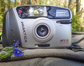 Vintage Praktica AP310 Film Camera: 35mm Point and Shoot, Retro Photography
