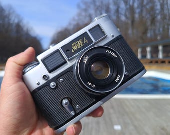 FED-4K Film Camera, Soviet Rangefinder, Tested Working