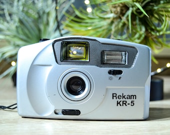 Rekam KR-5 35mm manual film camera with built-in flash