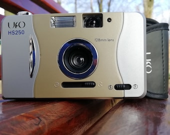UFO HS-250 Vintage Film Camera | 35mm Mechanical Camera | Retro Point & Shoot | Built In Flash | Tested - Working | Quirky Camera