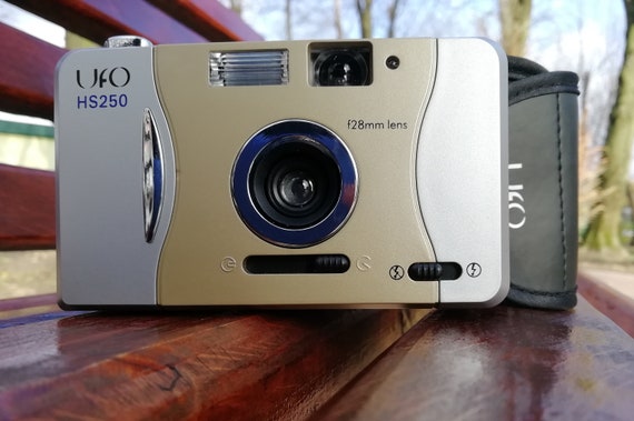 UFO HS-250 Vintage Film Camera | 35mm Mechanical Camera | Retro Point & Shoot | Built In Flash | Tested - Working | Quirky Camera