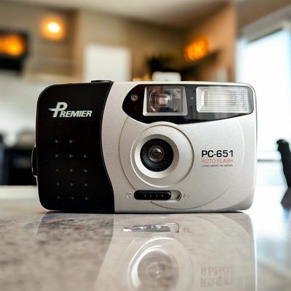 Premier PC-651D Vintage film camera Point and Shoot in a stylish minimalist design
