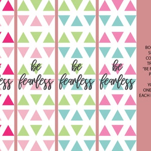 Printable Bookmarks- SET OF 4