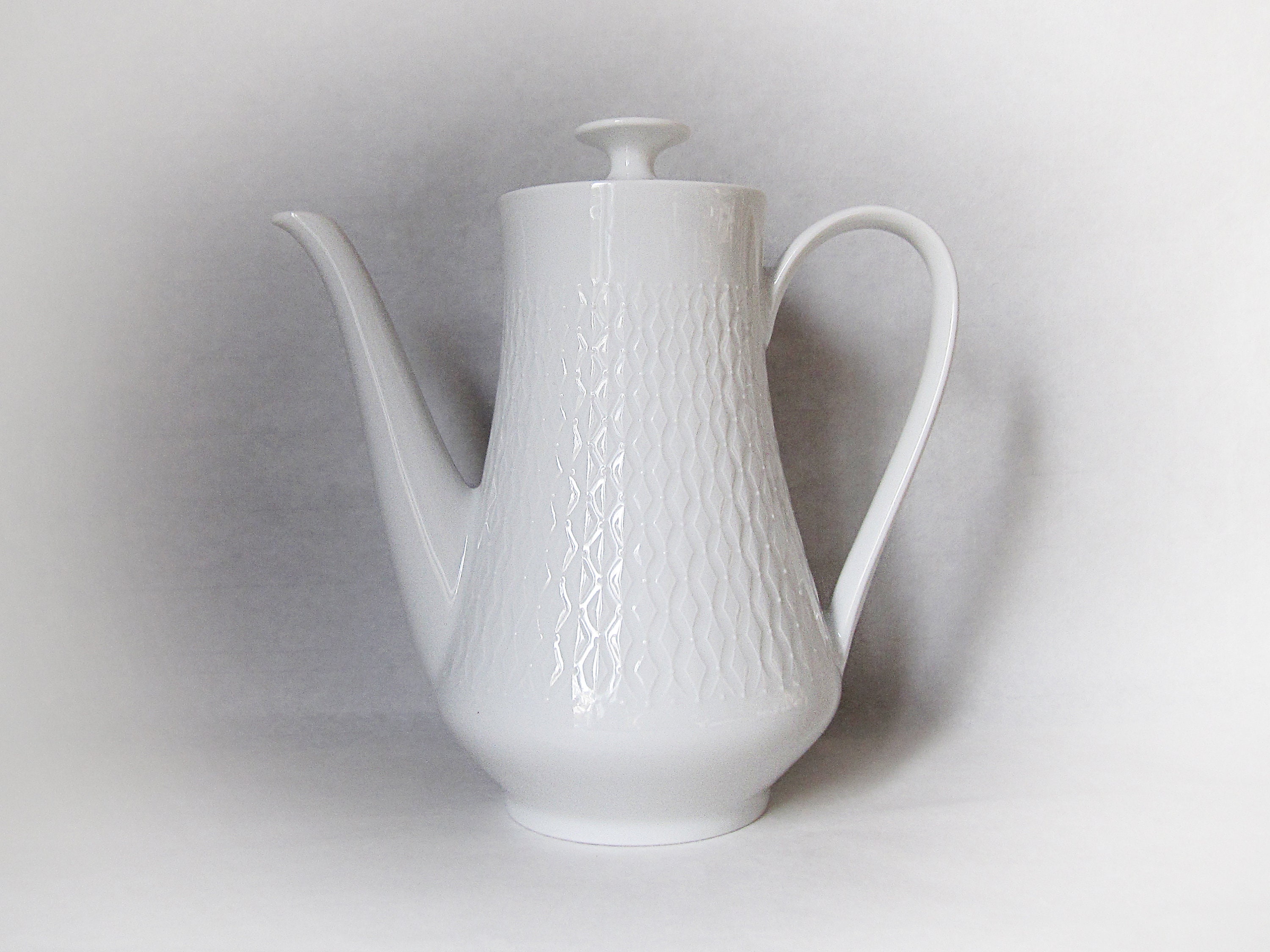 Porcelaine Blanche Théière Rosenthal Brillance Blanc 6 Personnes - 3
