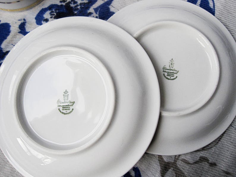 Winterling Schwarzenbach Bavaria Porcelain Demitasse Espresso Cup and 2