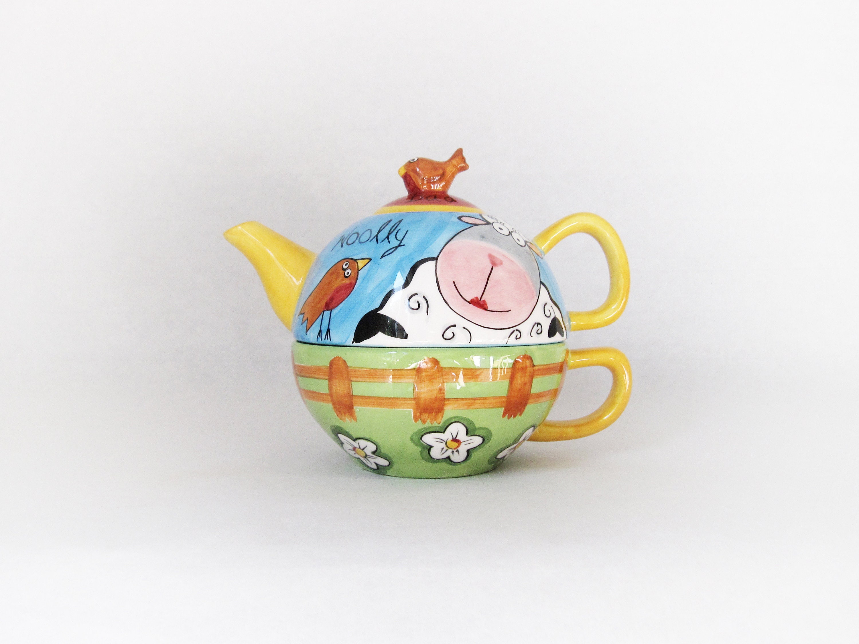 Interactie Krachtcel struik Price & Kensington Woolly the Sheep Ceramic Teapot and Teacup - Etsy Ireland