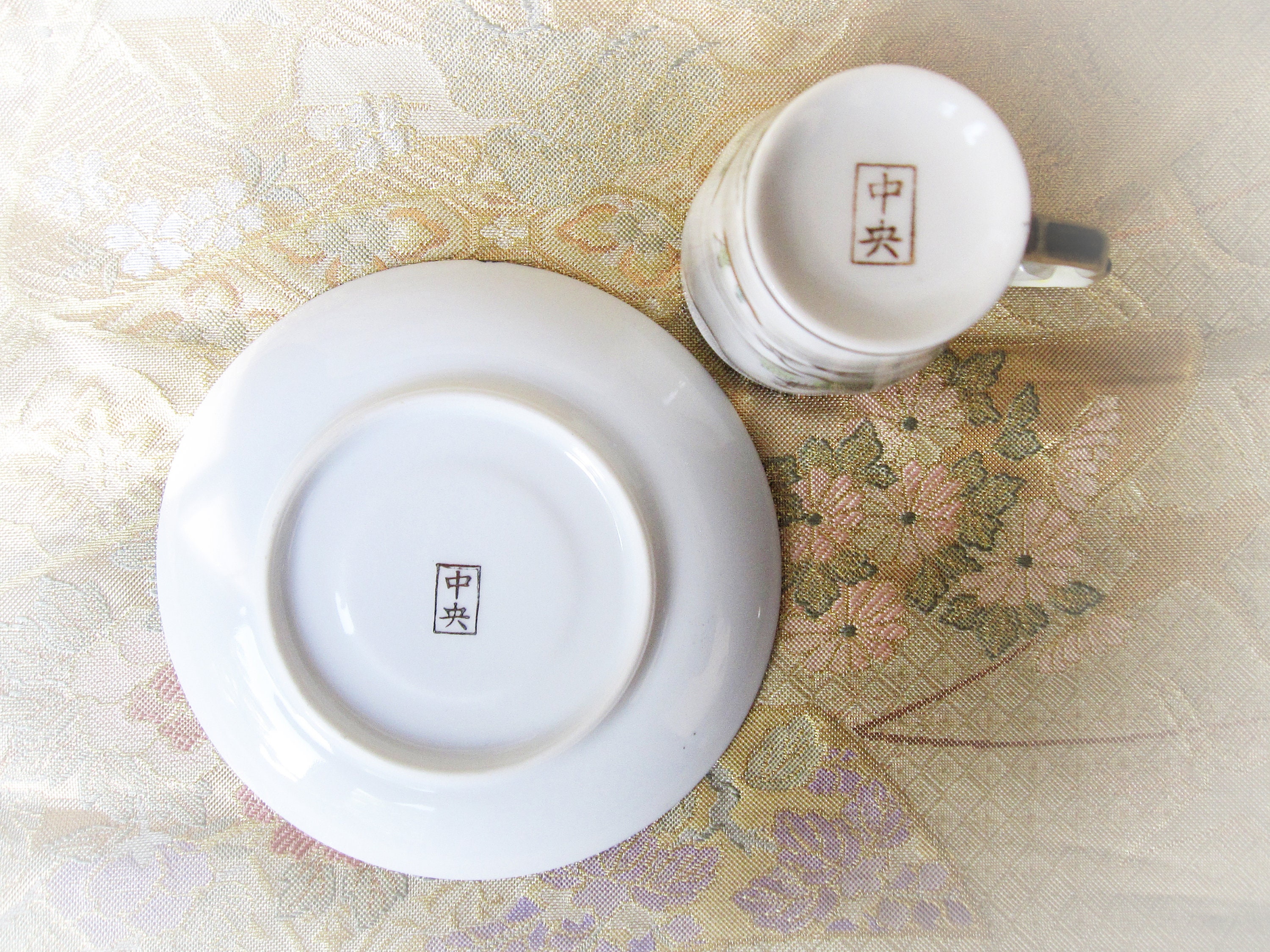 Dai Nippon great Japan Satsuma Kutani Porcelain Coffee Pair. Etsy