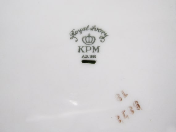 Royal Ivory KPM Porzellan Suppenschüssel. Vintageware. Gefertigt in Deutschland
