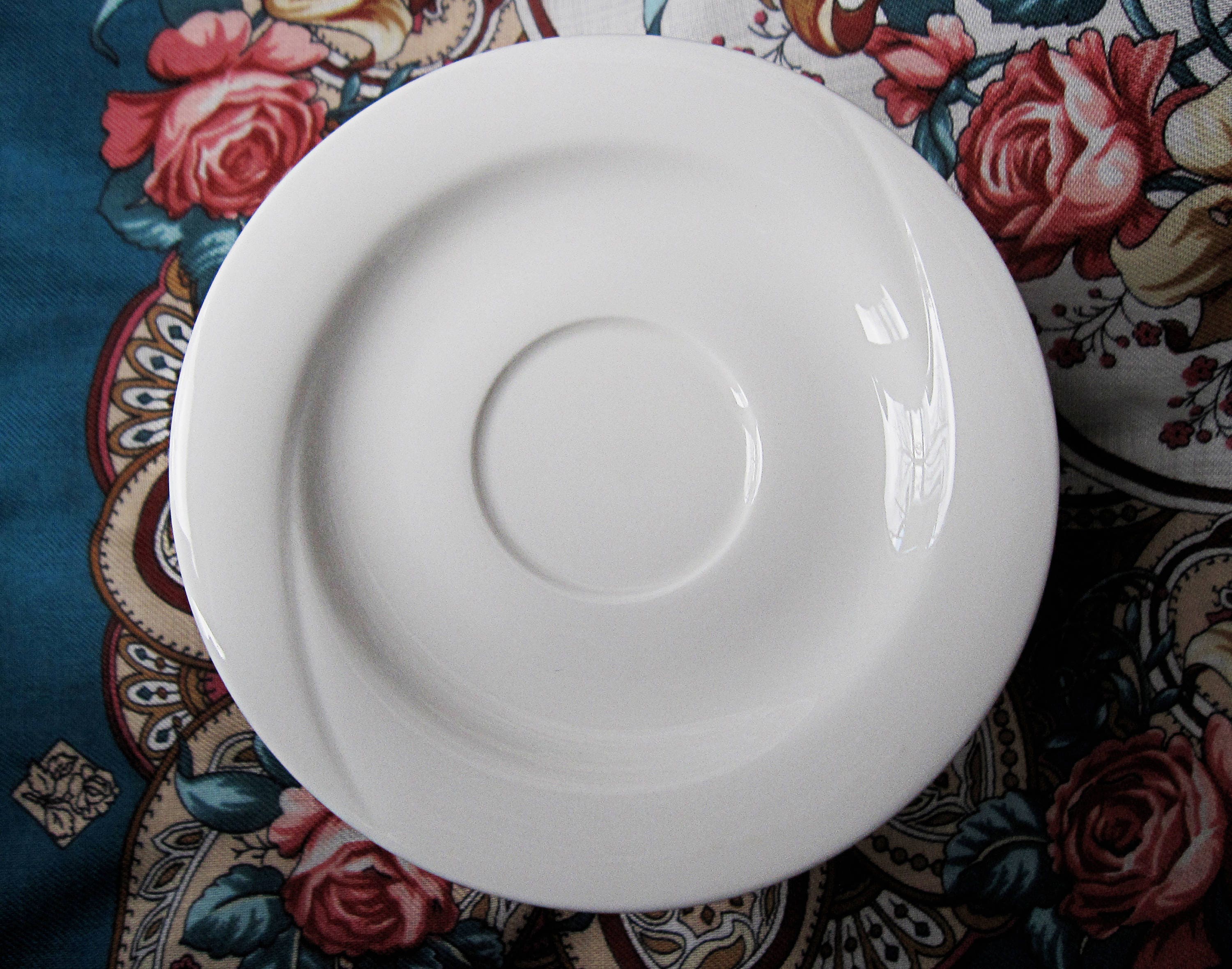 西ドイツSeltmann Weiden★モスローズ★C/S  2客 Seltmann Weiden Bavaria Porcelain Saucers. Set of 11 Spare