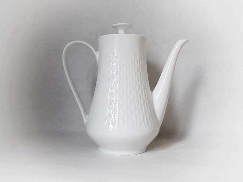 Winterling Roslau Bavaria Porcelain Coffee Pot. White Bone Etsy