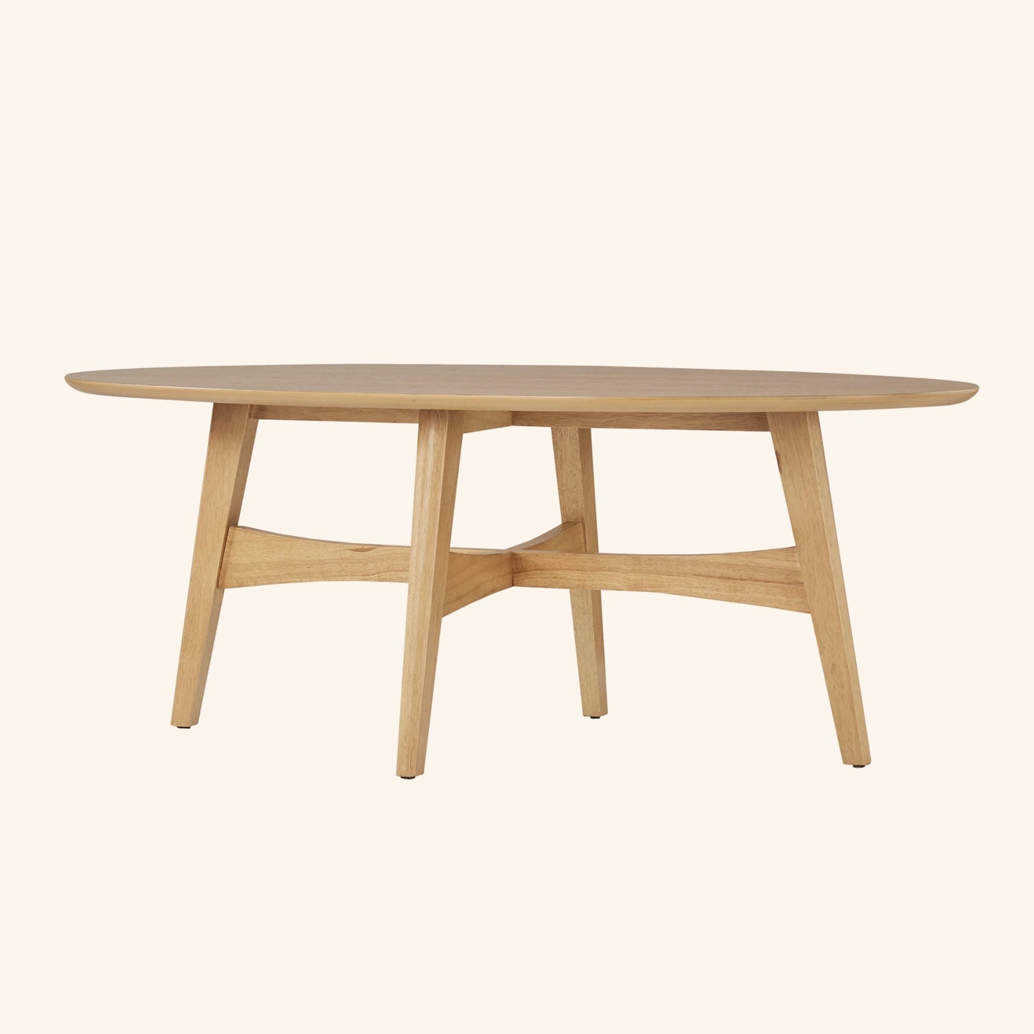 Oval Wooden Coffee Table Full Wood Oval Coffee Table Kitchen Etsy