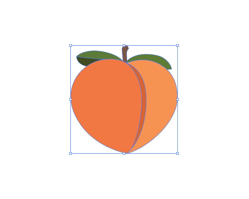 Vector Peach Emoji Design Svg Jpg Png Eps Etsy