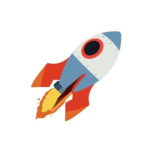 Vector Rocket emoji design - FREE GIFT INSIDE - illustration drawing clipart - digital download